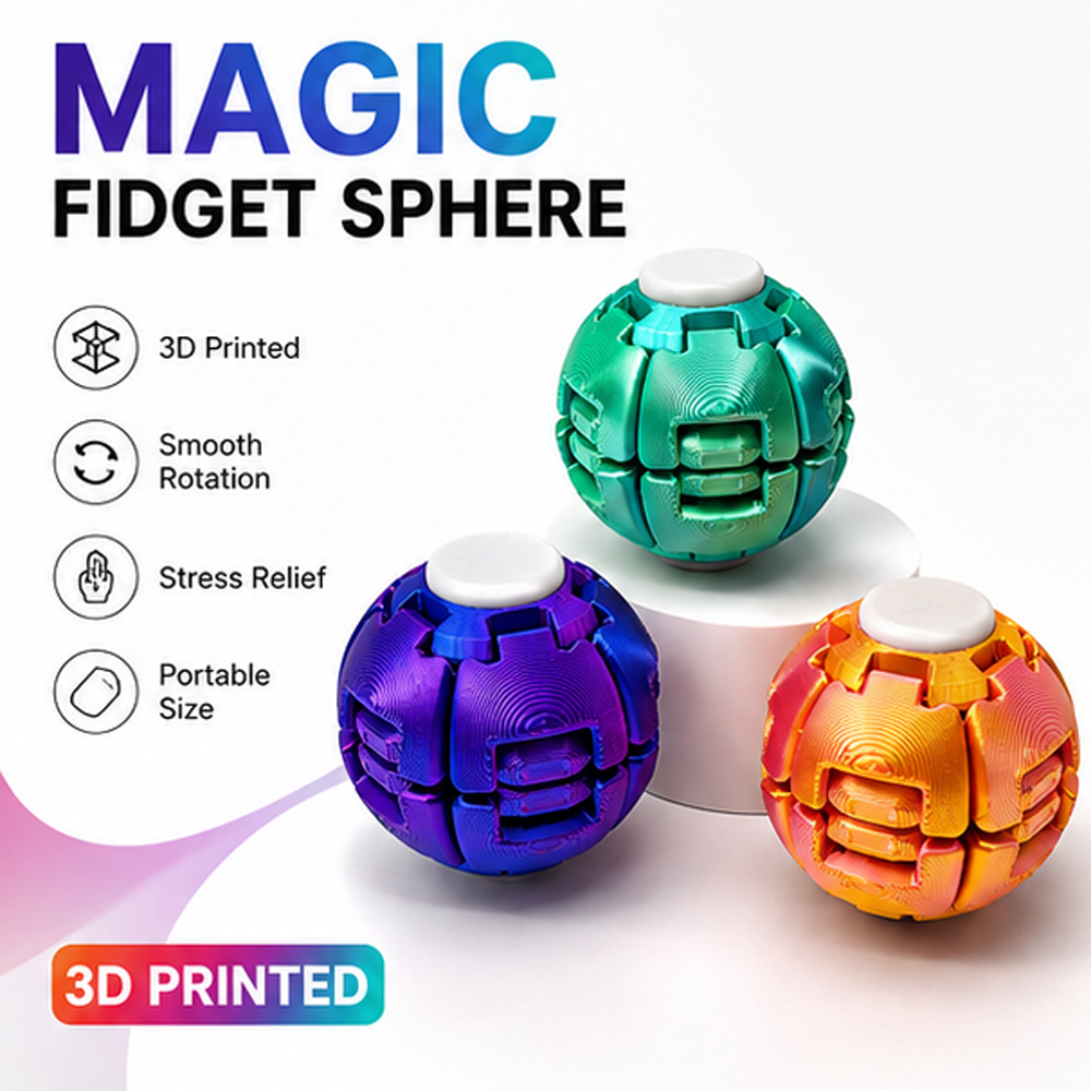 Office Furniture Brand - Smooth Spin Fidget Ball Magnetic Design