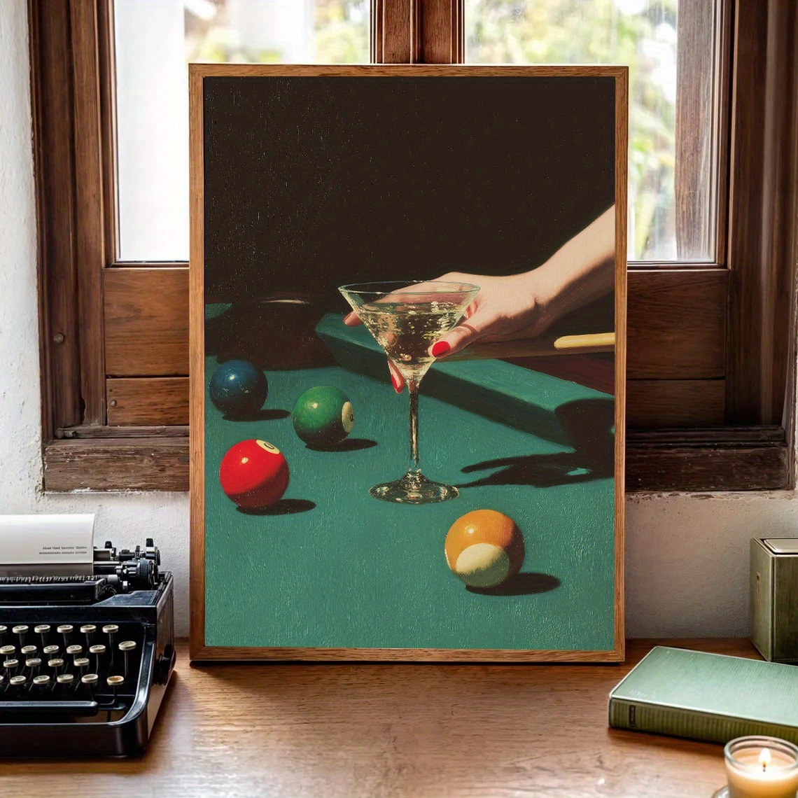 1pc Vintage Billiards Cocktail - Office Furniture Modern บทวิจารณ์และราคา