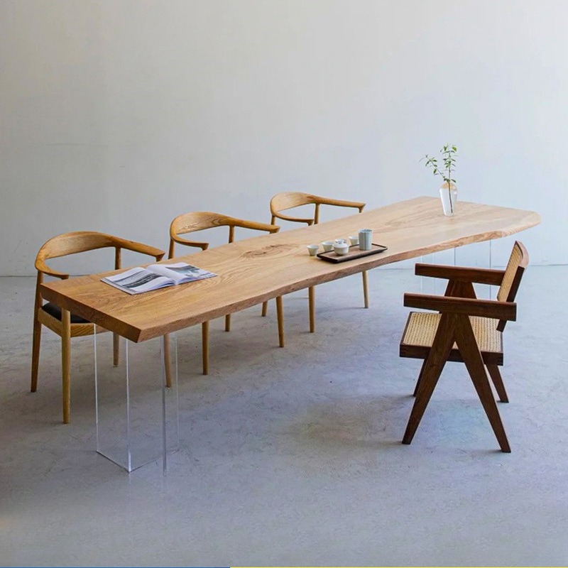 Nordic Solid Wood Acrylic Floa - Office Furniture Modern บทวิจารณ์และราคา