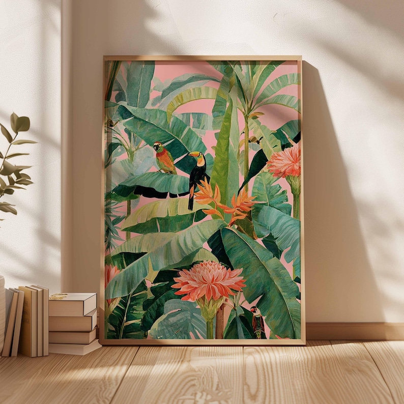 1pc Retro Tropical Canvas Post - Office Furniture Modern บทวิจารณ์และราคา