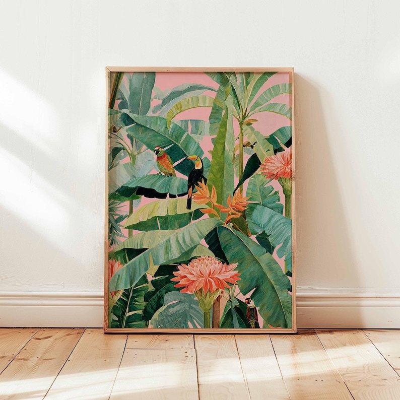 1pc Retro Tropical Canvas Post - Office Furniture Modern บทวิจารณ์และราคา