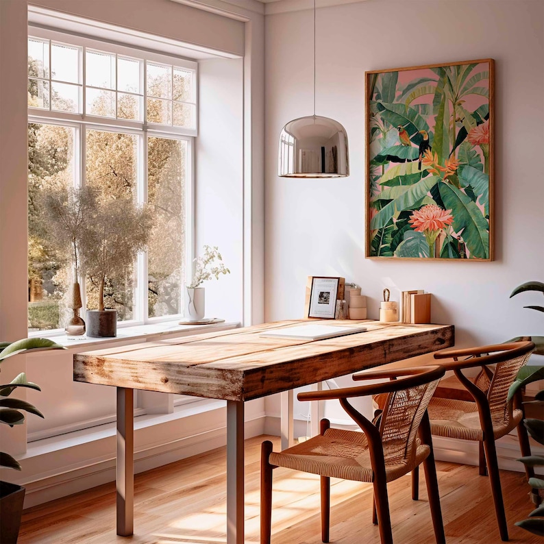 1pc Retro Tropical Canvas Post - Office Furniture Modern บทวิจารณ์และราคา
