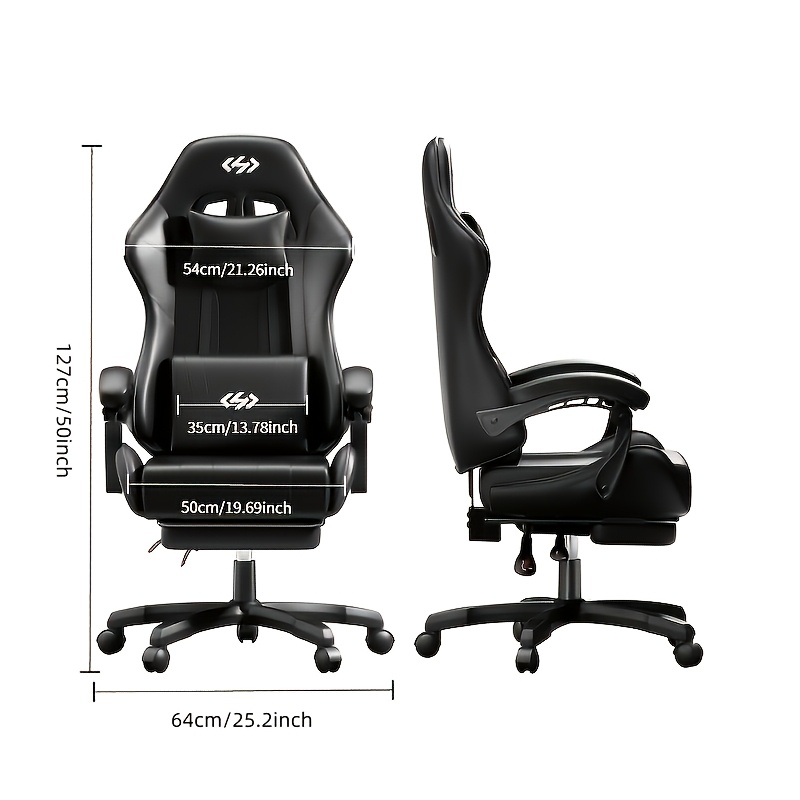 Ergonomic Gaming Chair with Sp - Office Footrest Cushion บทวิจารณ์และราคา