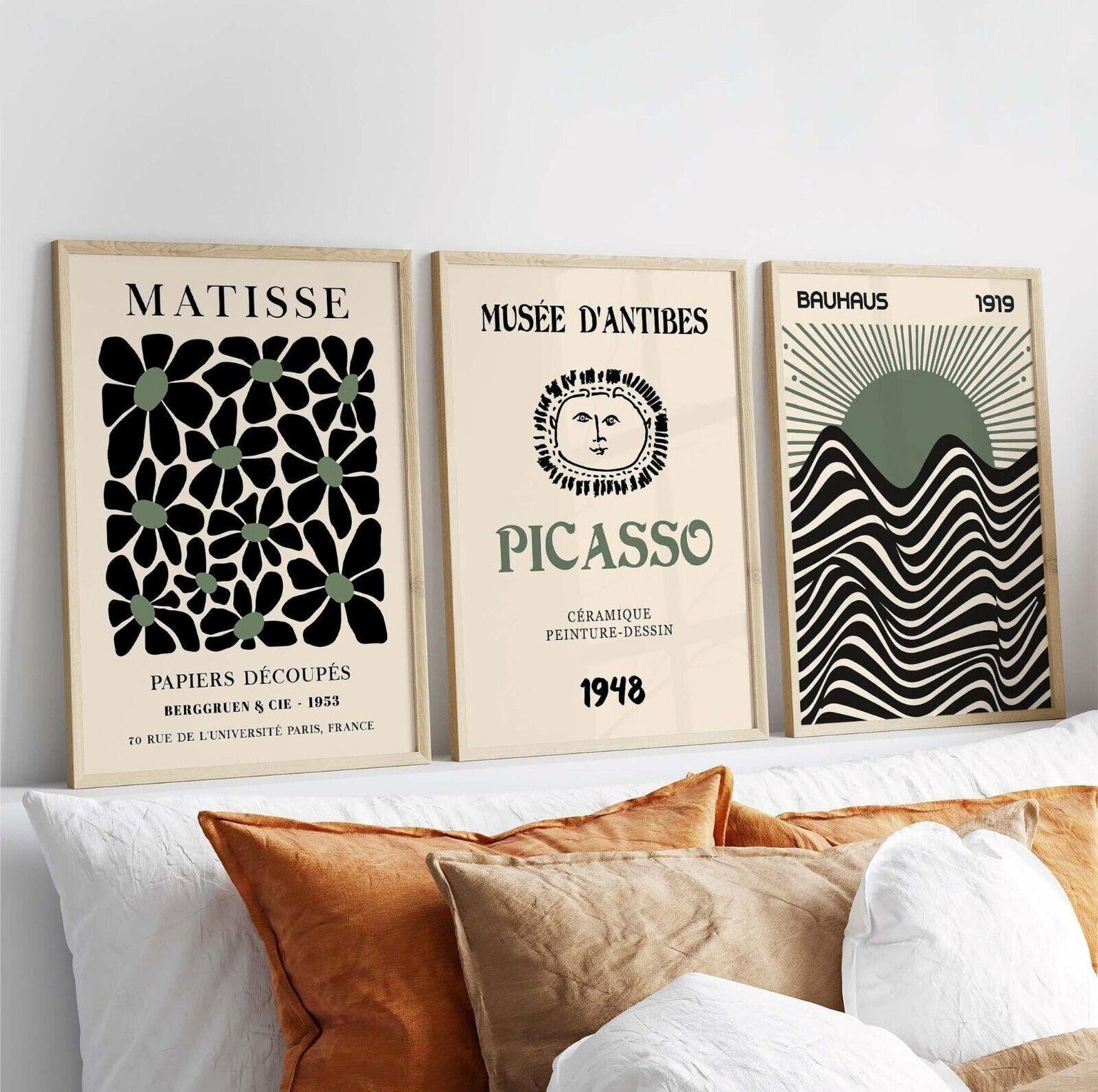 3pcs/set Retro Matisse Canvas  - Office Furniture Modern บทวิจารณ์และราคา