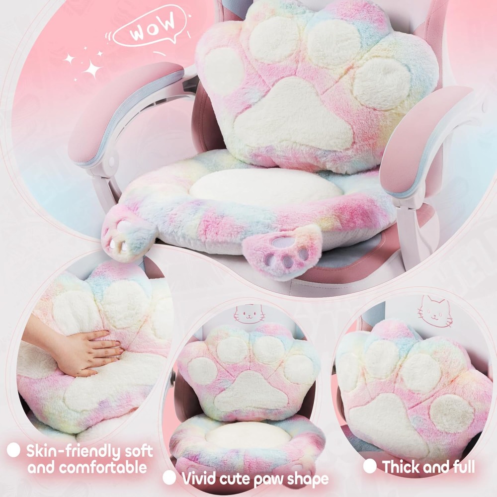 Gaming Chair Cute with Cat Ear - Office Footrest Cushion บทวิจารณ์และราคา