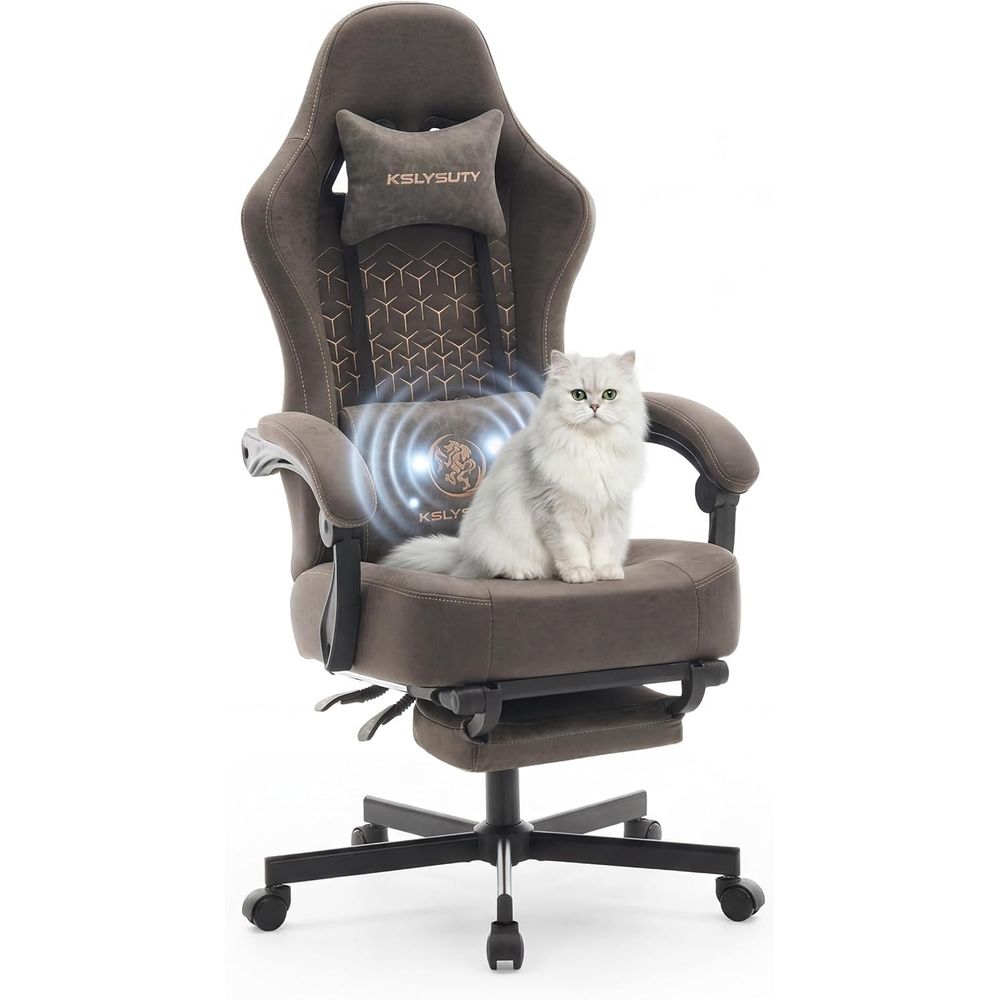Breathable Leather Gaming Chai - Office Footrest Cushion บทวิจารณ์และราคา