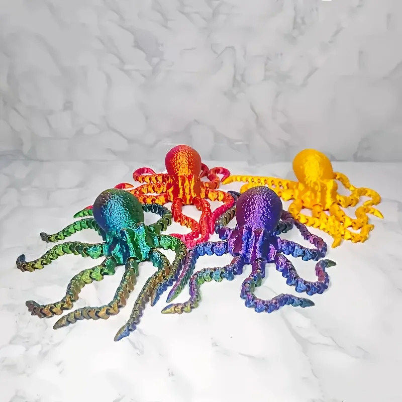 3D Printed Octopus Figurine -  - Office Furniture Brand บทวิจารณ์และราคา