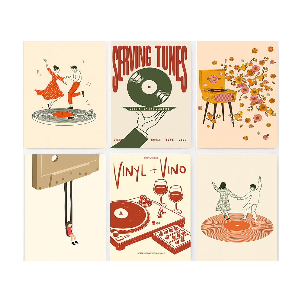 1pc Vintage Music Canvas Poste - Office Furniture Modern บทวิจารณ์และราคา