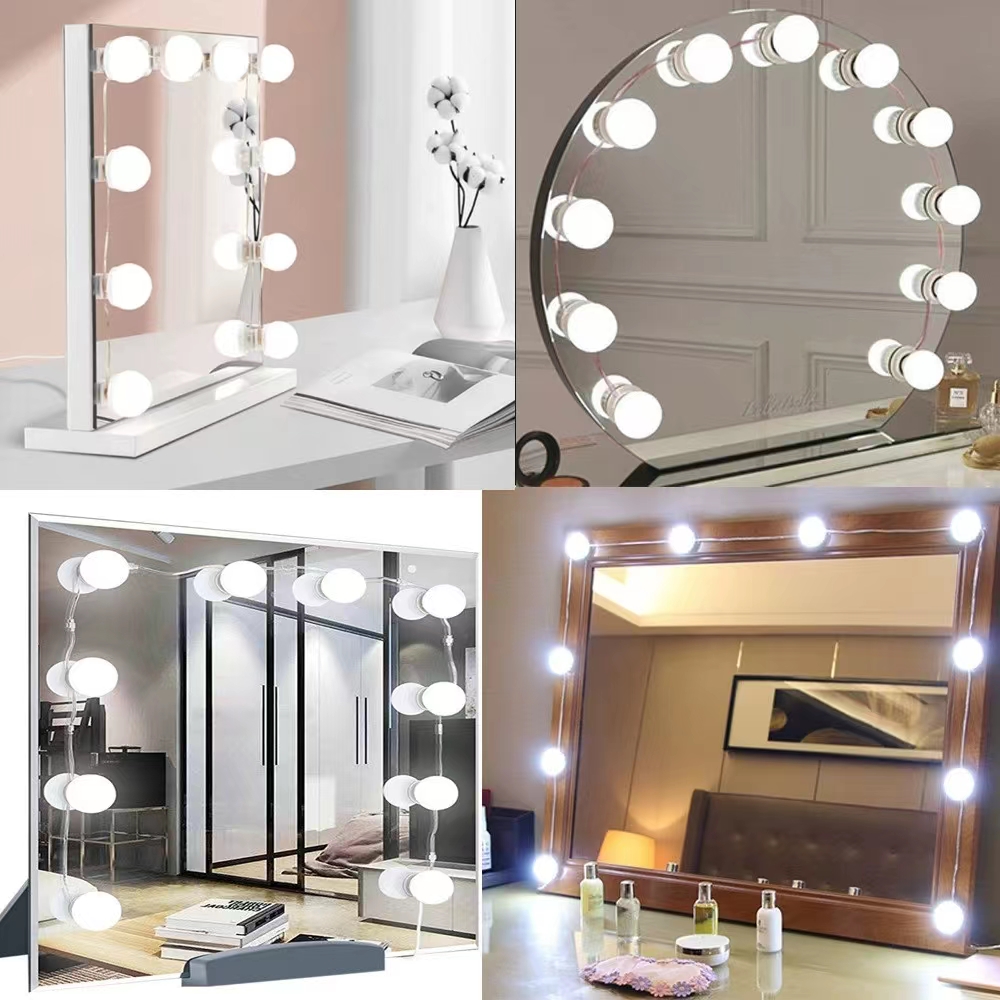 LED Light Paste Mirror Makeup  - Office Furniture Modern บทวิจารณ์และราคา