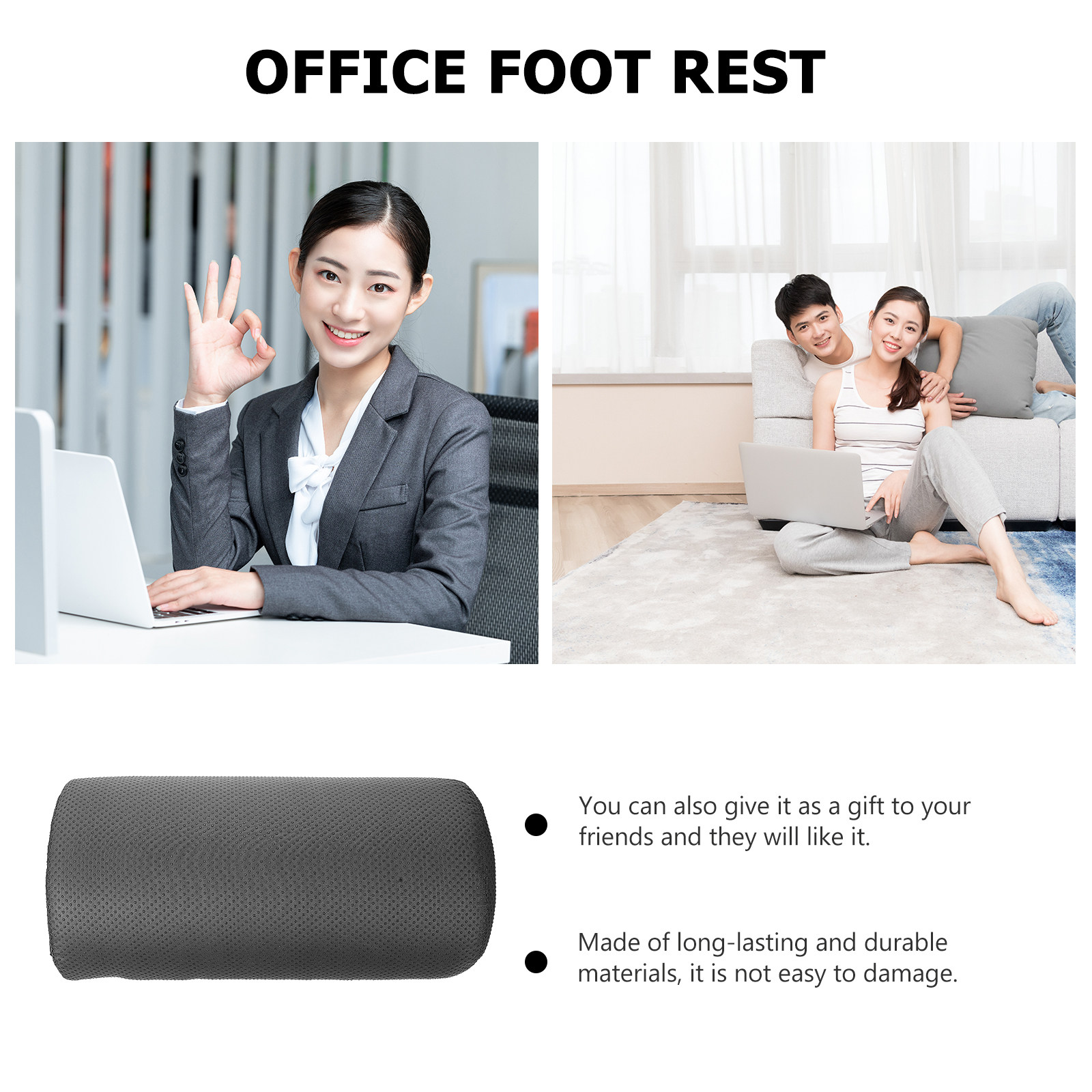 Foot Pillow Ergonomic Semi-Cyl - Office Footrest Cushion บทวิจารณ์และราคา