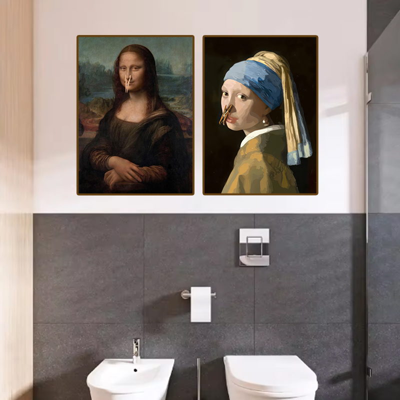 1pc Funny Abstract Bathroom To - Office Furniture Modern บทวิจารณ์และราคา