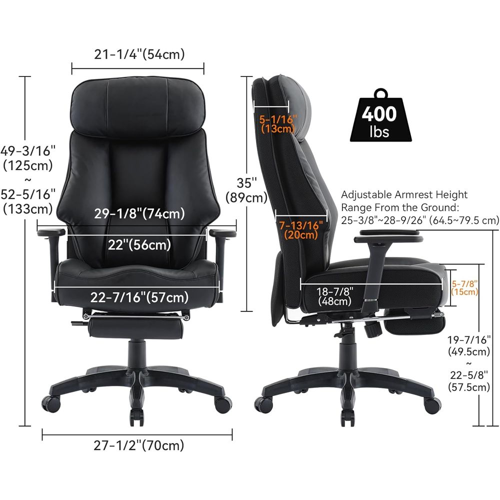 High-Back Ergonomic Office Cha - Office Footrest Cushion บทวิจารณ์และราคา
