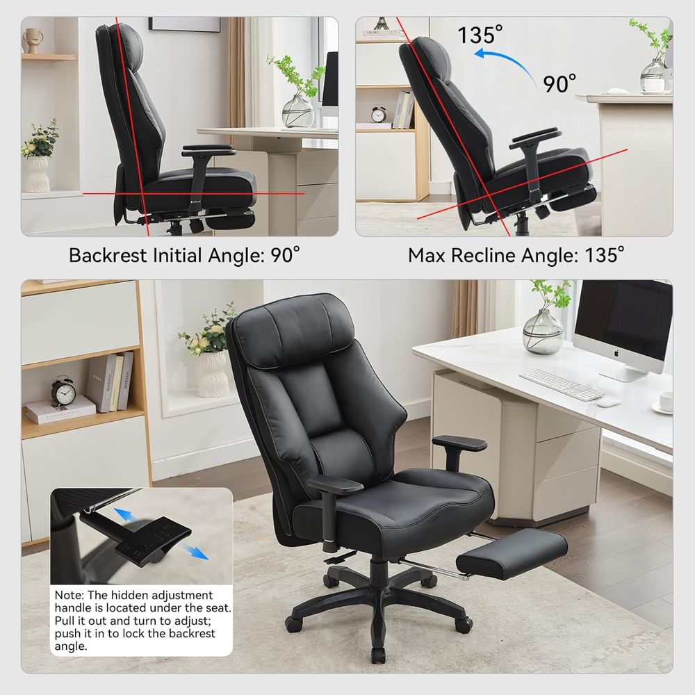 High-Back Ergonomic Office Cha - Office Footrest Cushion บทวิจารณ์และราคา
