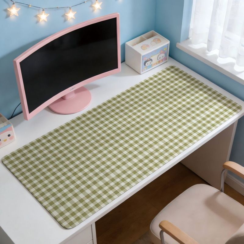 Olive Green Check Design Mouse - Office Furniture Brand บทวิจารณ์และราคา