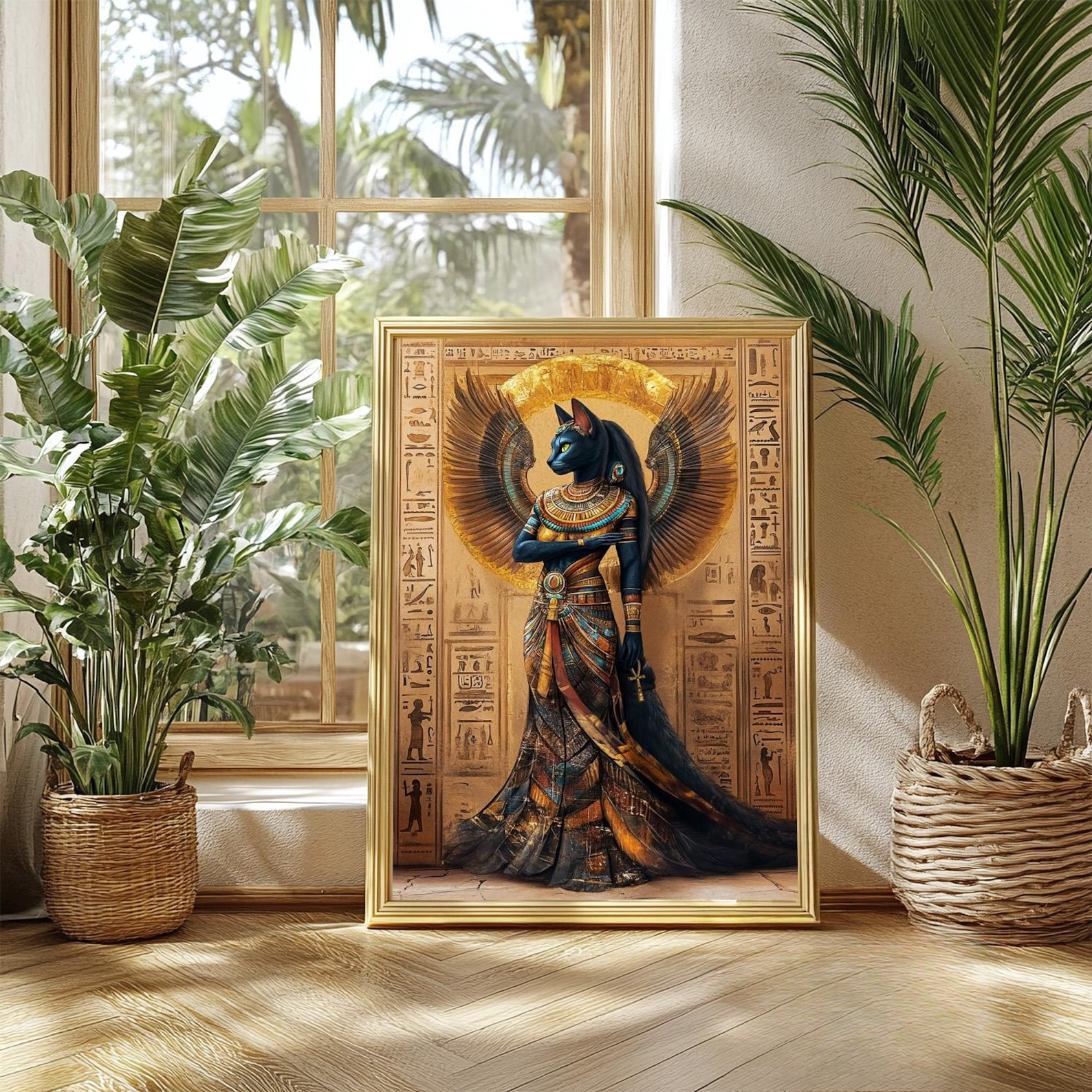 1pc Retro Abstract Goddess Bas - Office Furniture Modern บทวิจารณ์และราคา